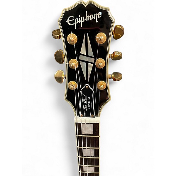 Used Epiphone Les Paul Custom Heritage Cherry Sunburst Solid Body Electric Guitar