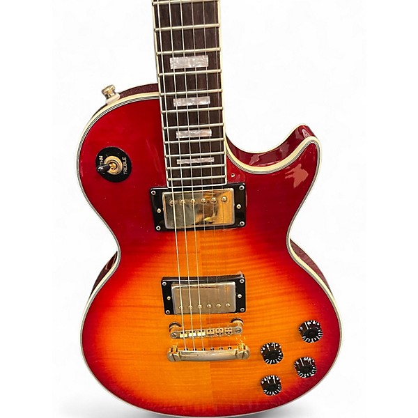 Used Epiphone Les Paul Custom Heritage Cherry Sunburst Solid Body Electric Guitar