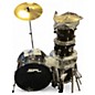 Used SPL 5 Piece Unity II All in one 5-Piece Black Onyx Glitter Drum Kit thumbnail