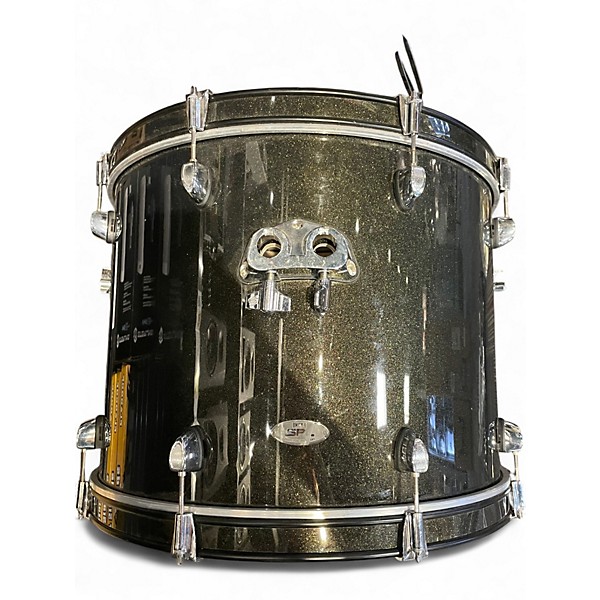 Used SPL 5 Piece Unity II All in one 5-Piece Black Onyx Glitter Drum Kit