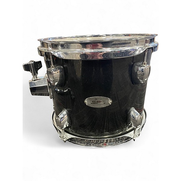 Used SPL 5 Piece Unity II All in one 5-Piece Black Onyx Glitter Drum Kit