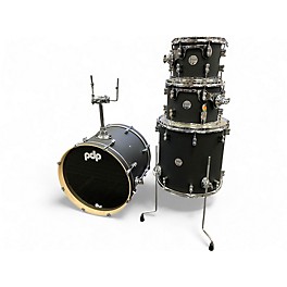 Used PDP by DW 4 Piece concept maple Satin Black Drum Kit