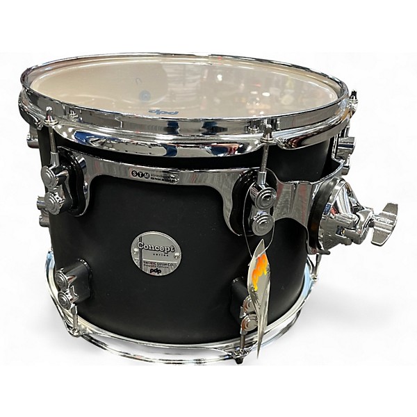 Used PDP by DW 4 Piece concept maple Satin Black Drum Kit