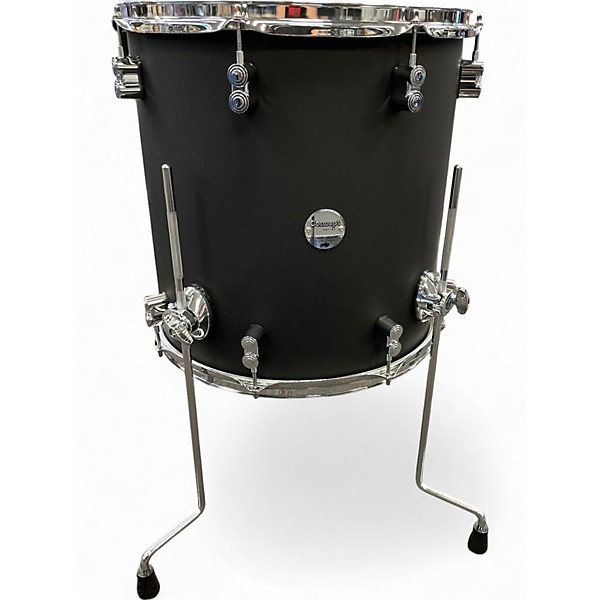Used PDP by DW 4 Piece concept maple Satin Black Drum Kit