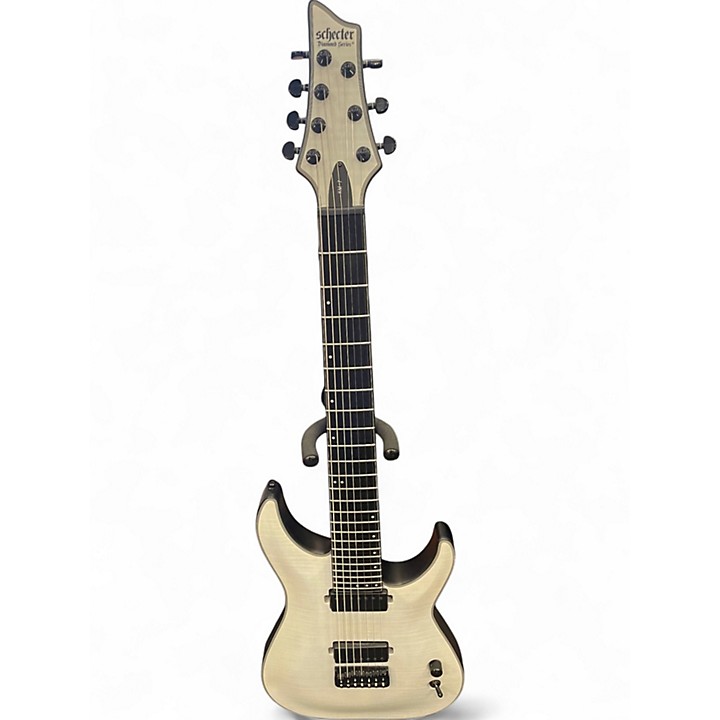 Used Schecter Guitar Research KM7 White Solid Body Electric