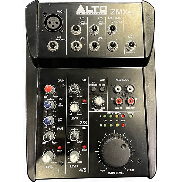 Used Alto ZMX52 5-Channel Unpowered Mixer