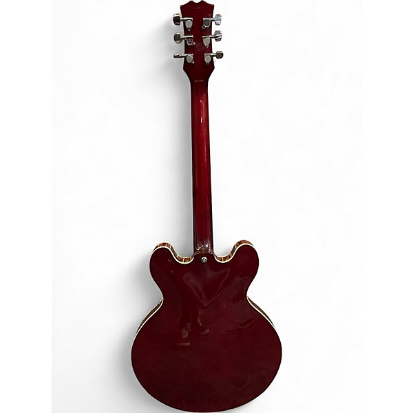 Used Samick San 450 Wine Red Hollow Body Electric Guitar