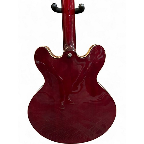 Used Samick San 450 Wine Red Hollow Body Electric Guitar