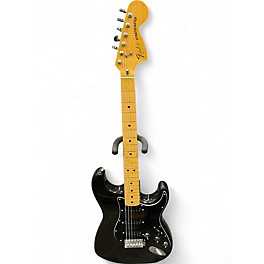 Vintage 1980s Fender 1980'S STRATOCASTER Black Solid Body Electric Guitar