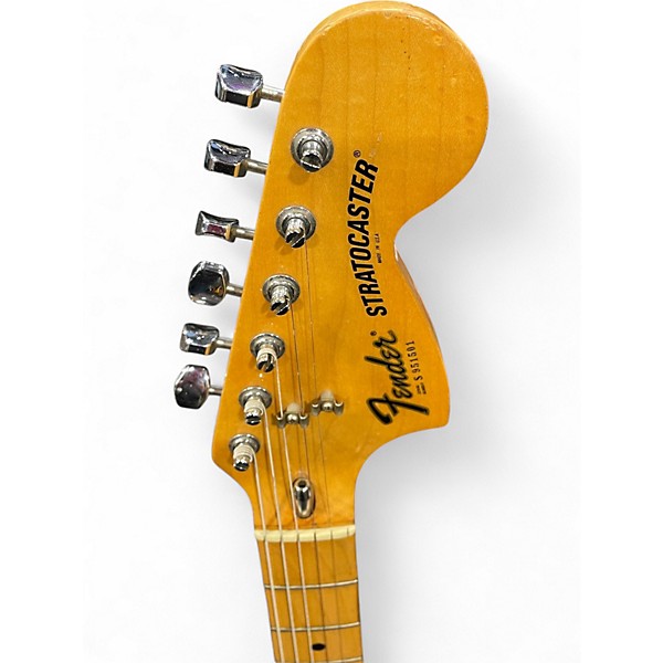 Vintage 1980s Fender 1980'S STRATOCASTER Black Solid Body Electric Guitar