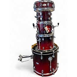 Used PDP by DW 5 Piece M5 Red to Black Fade Drum Kit