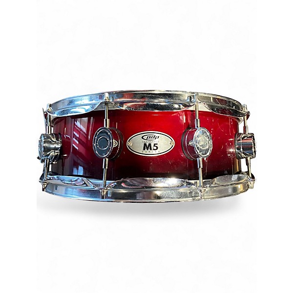Used PDP by DW 5 Piece M5 Red to Black Fade Drum Kit