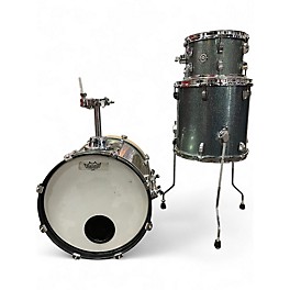Used Ludwig 3 Piece Breakbeats By Questlove Blue Sparkle Drum Kit