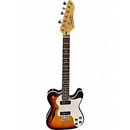 Used Firefly Pure Series T Style Thinline 2 Color Sunburst Hollow Body Electric Guitar