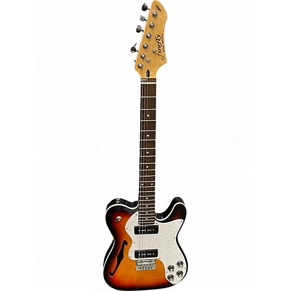 Used Firefly Pure Series T Style Thinline 2 Color Sunburst Hollow Body Electric Guitar