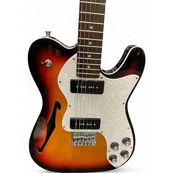 Used Firefly Pure Series T Style Thinline 2 Color Sunburst Hollow Body Electric Guitar