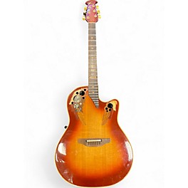 Used Ovation 1985-1 Tobacco Acoustic Electric Guitar