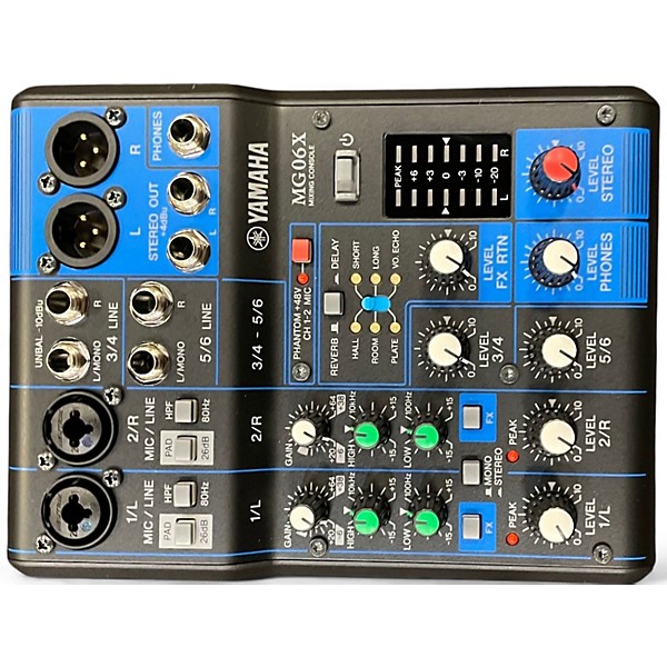 Used Yamaha MG06X Unpowered Mixer