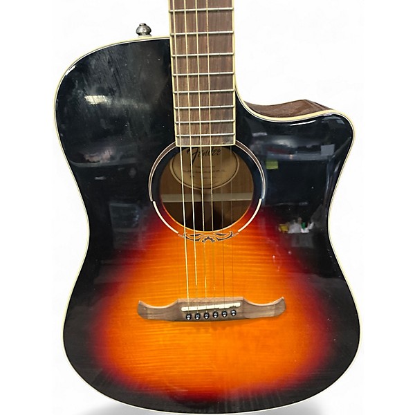 Used Fender T Bucket 300CE 3 Color Sunburst Acoustic Electric Guitar