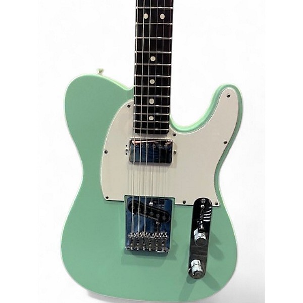 Used Fender American Performer Telecaster Hum Satin Surf Green Solid Body Electric Guitar