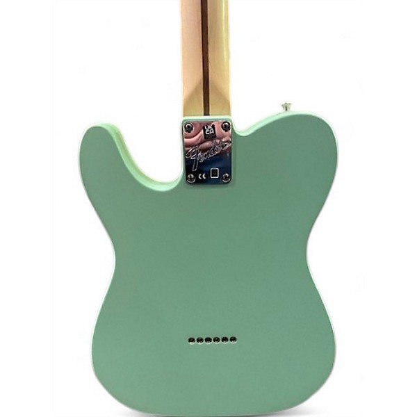 Used Fender American Performer Telecaster Hum Satin Surf Green Solid Body Electric Guitar
