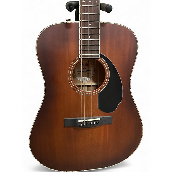 Used Fender Paramount PD220E Natural Acoustic Electric Guitar