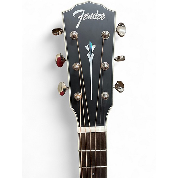 Used Fender Paramount PD220E Natural Acoustic Electric Guitar