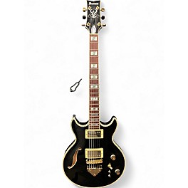 Used Ibanez ar520 Black and Gold Hollow Body Electric Guitar