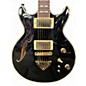 Used Ibanez ar520 Black and Gold Hollow Body Electric Guitar