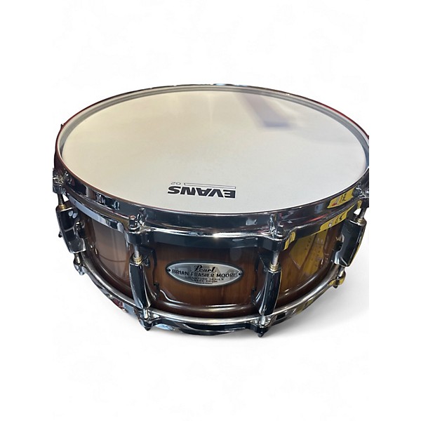 Used Pearl 14in BRIAN FASIER MOORE Brown Sunburst Drum