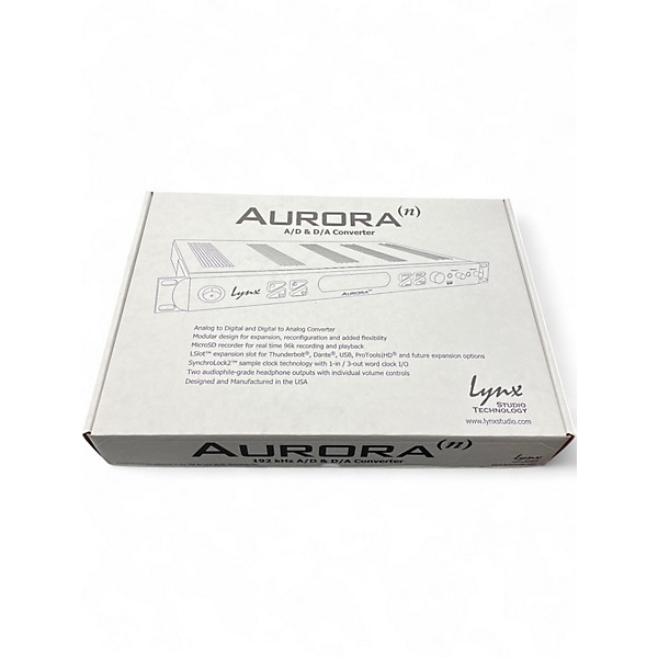 Used Lynx Lynx Aurora (n) 8-TB3 8-ch AD/DA Converter w/TB3 and LM-PRE4 Audio Converter