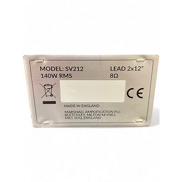 Used Marshall SV212 140W 2X12 Guitar Cabinet