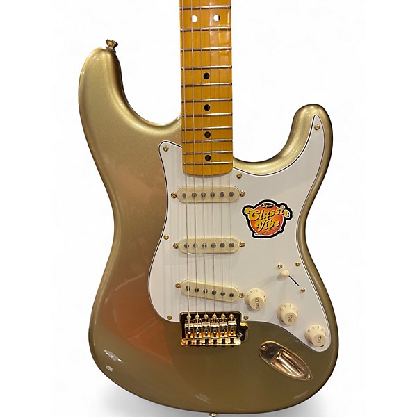 Used Squier 60th Anniversary Classic Vibe 50s Stratocaster Aztec Gold Solid Body Electric Guitar