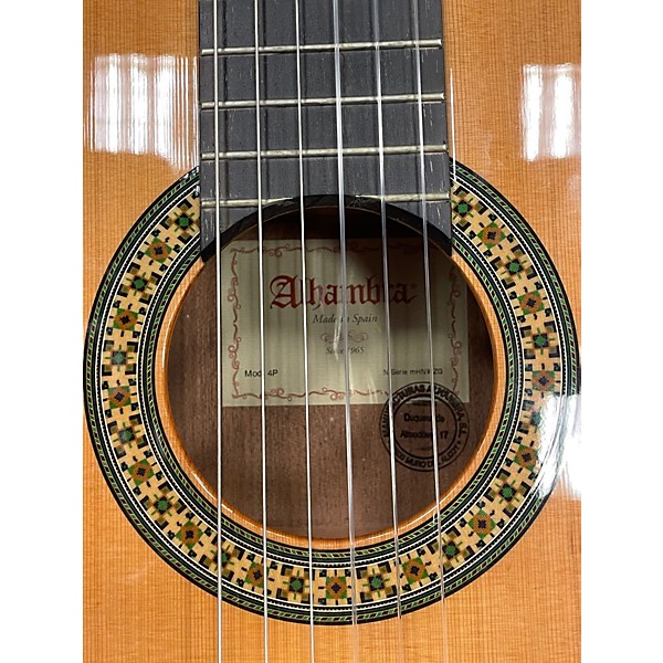 Used Alhambra 4 P Natural Classical Acoustic Guitar
