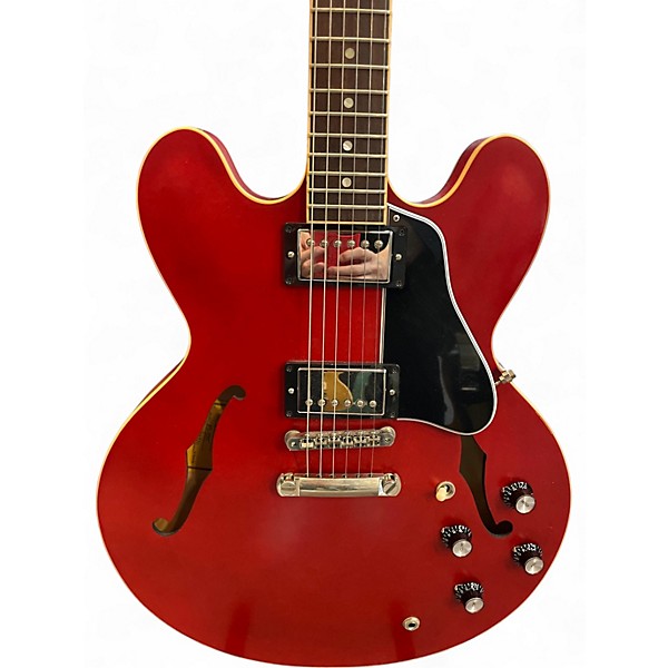 Used 2019 Gibson ES335 Memphis Satin Red Hollow Body Electric Guitar