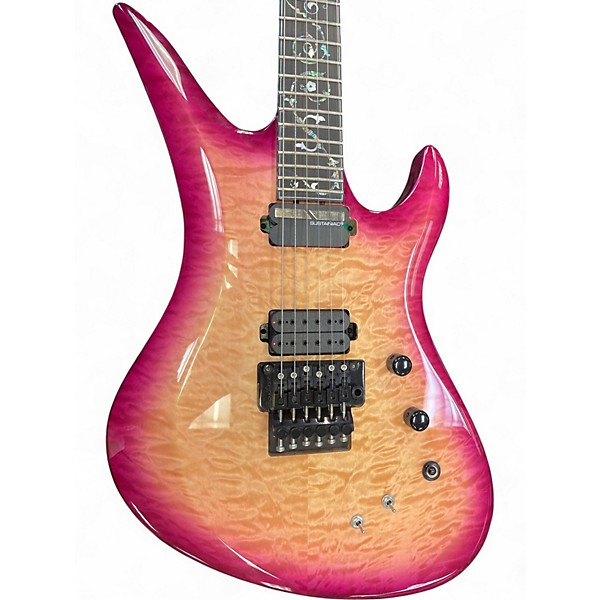 Used 2020s Scheter Stringfield Pink Solid Body Electric Guitar