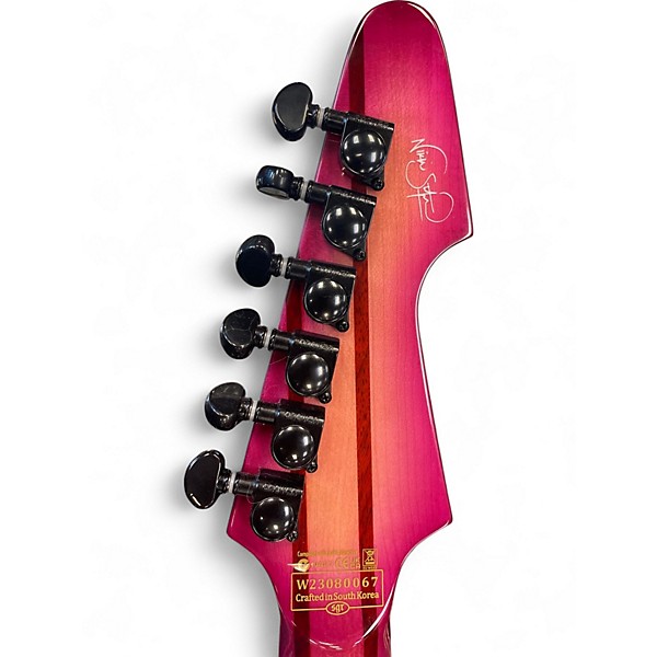Used 2020s Scheter Stringfield Pink Solid Body Electric Guitar