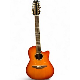 Used Ovation CC245 Celebrity 2 Tone Sunburst 12 String Acoustic Electric Guitar