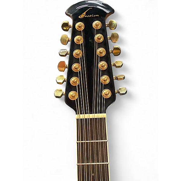 Used Ovation CC245 Celebrity 2 Tone Sunburst 12 String Acoustic Electric Guitar