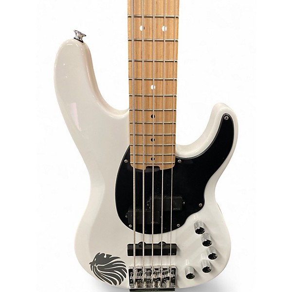 Used Jackson Dave Ellefson Signature CBX 5 String Black and White Electric Bass Guitar