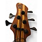 Used Clement 5 STRING FRETLESS Amber Electric Bass Guitar
