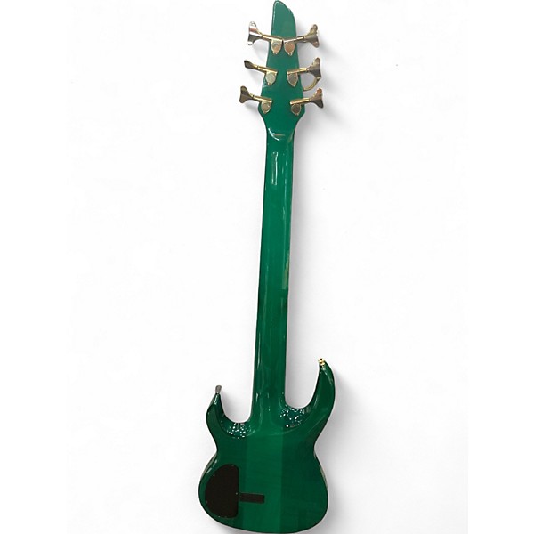 Used Carvin LB76 Green Electric Bass Guitar