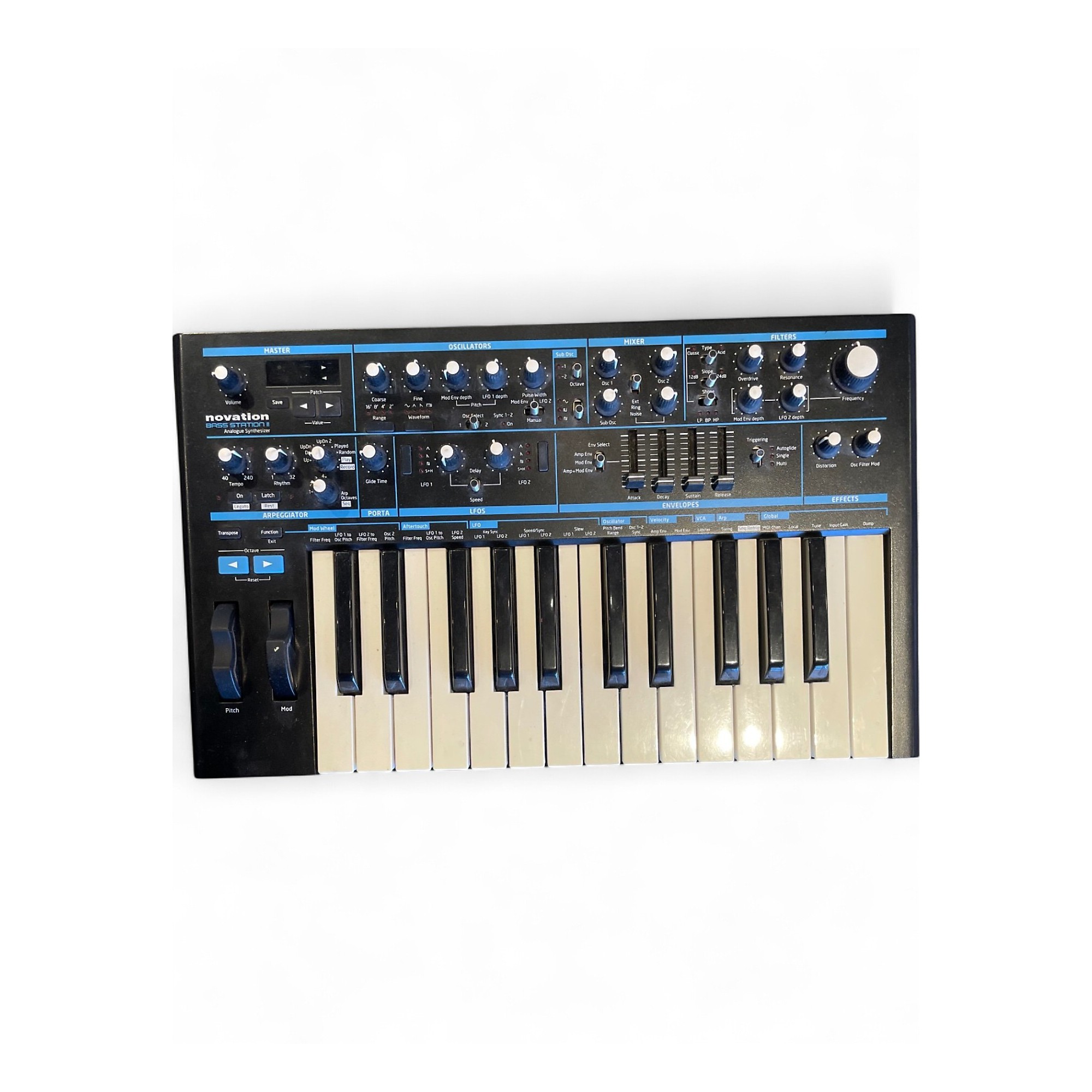Novation Bass Station II 25鍵 シンセベース NOVATION Bass Station II アナログシンセ シンセベース ベース
