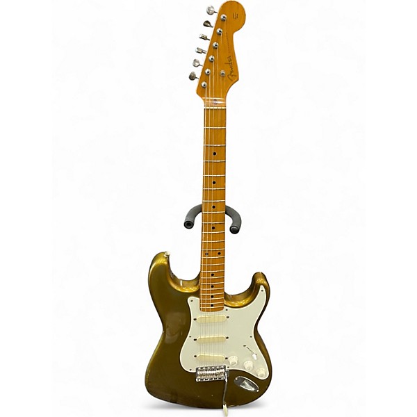 Used Fender LS100 Stratocaster gold Solid Body Electric Guitar