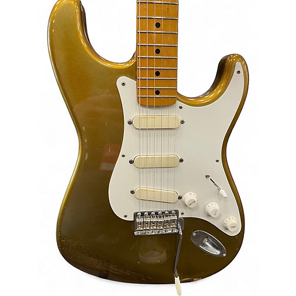 Used Fender LS100 Stratocaster gold Solid Body Electric Guitar