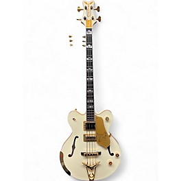 Used Gretsch Guitars G6136B-TP-AWT Aged White Electric Bass Guitar