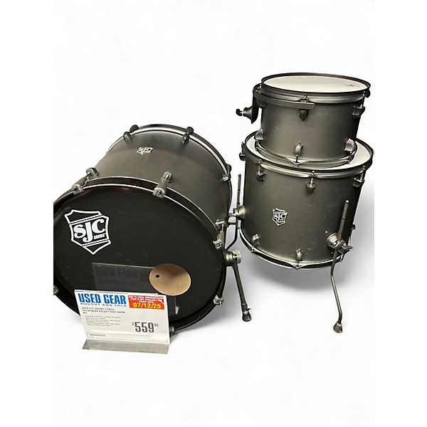 Used SJC Drums 3 Piece PATHFINDER GALAXY GRAY Drum Kit