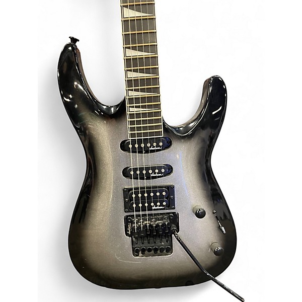 Used Jackson JS34Q Dinky silver burst Solid Body Electric Guitar