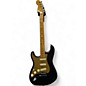 Used Fender American Ultra Stratocaster Black and Gold Solid Body Electric Guitar thumbnail