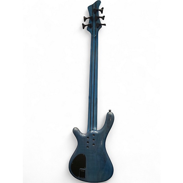 Used Fame baphomet  Blue Electric Bass Guitar